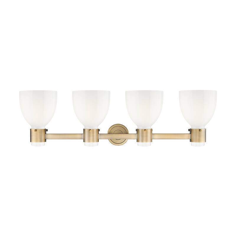 Innovations Lighting Downtown Urban - Lawton Bell - 4 Light 34" Wall-Mounted Bath Vanity Light