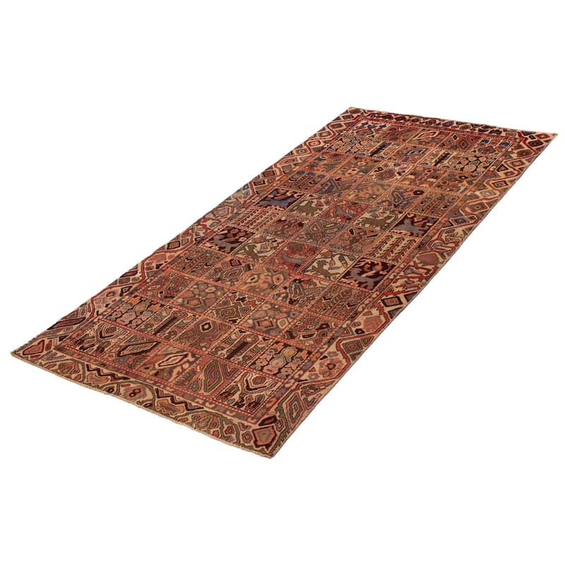 ECARPETGALLERY Hand-knotted Kayseri Vintage Copper Wool Rug - 4'7 x 9'0