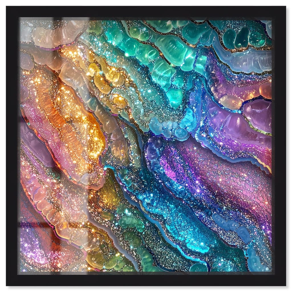 Glittering Spectrum I Shadowbox by Art Remedy