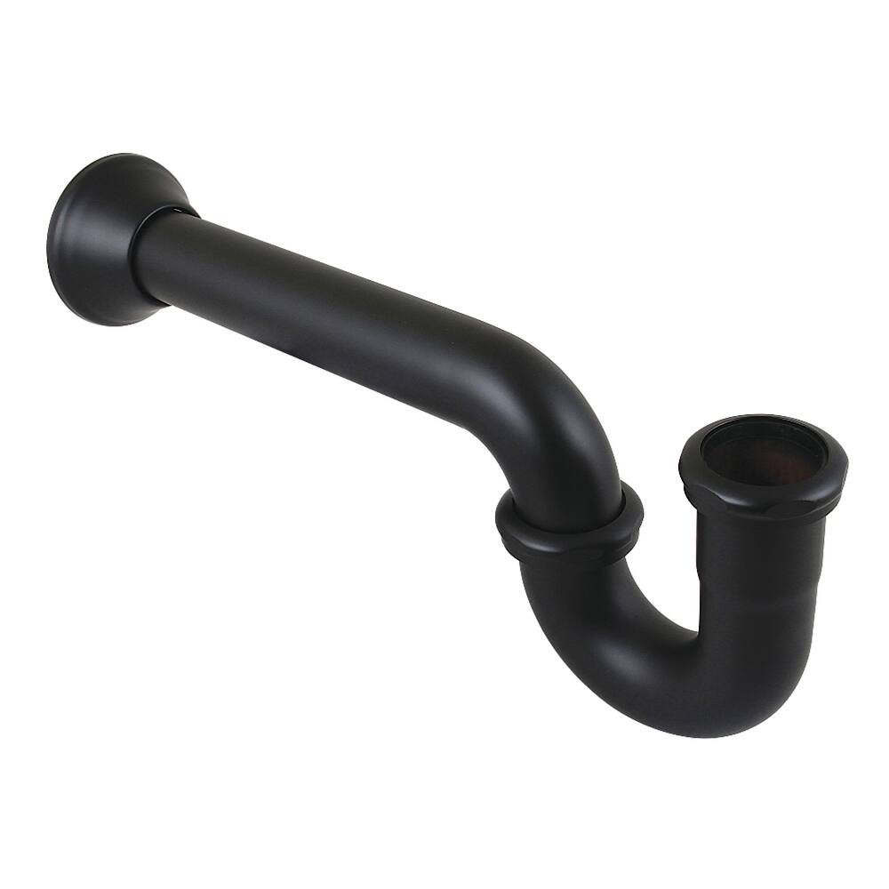 Kingston Brass Vintage 1-1/4 Inch Decor P-Trap with Bell Flange, 18 Inch Length, 18 Gauge