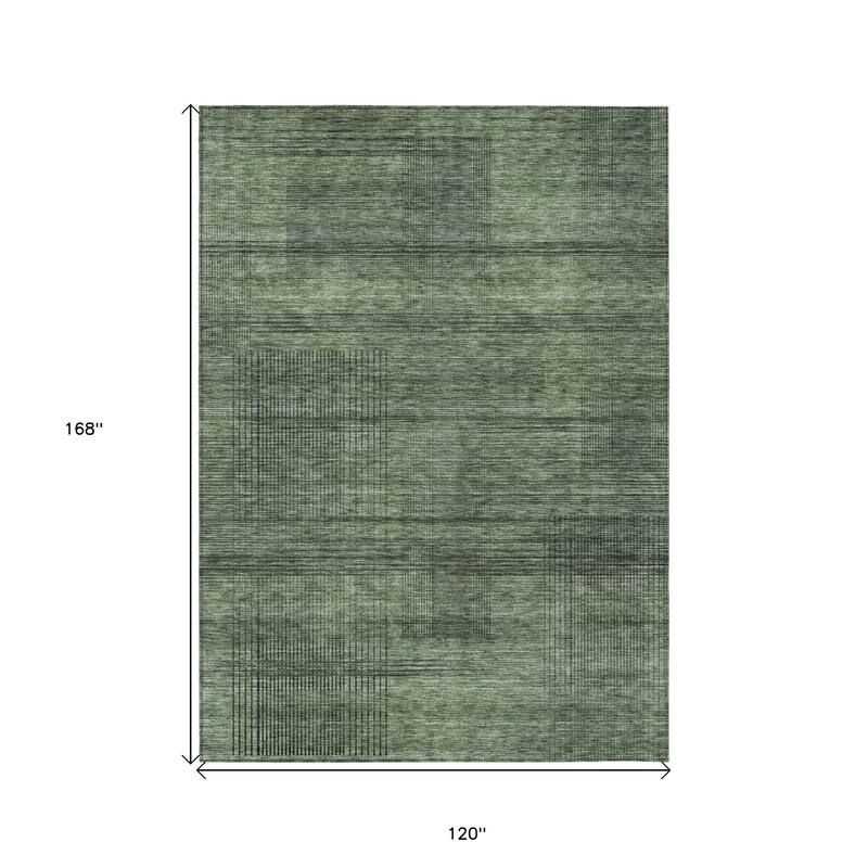HomeRoots Striped Transitional Rectangle Outdoor Rug