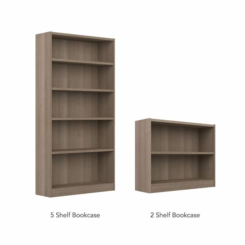 Universal Small 2 Shelf Bookcase Storage - Set of 2 by Bush Furniture.