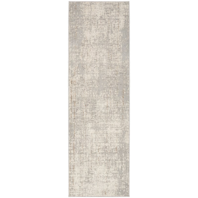 Calvin Klein CK950 Rush Indoor only Grey Abstract Area Rug - 2' 3" x 7' 3" - Grey - Runner