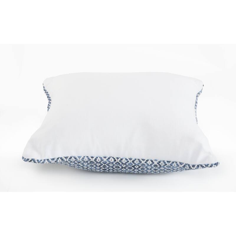 Hobbs Set of 2 Transitional Geometric Cotton Throw Pillow Covers, 18" x 18", 2 PCS (Covers Only) by Sevita