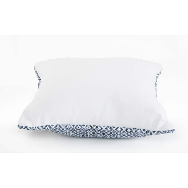 Sevita Seaside Chevron Natural Cotton Square 18"x18" Throw Pillow, Set of 2 or 4
