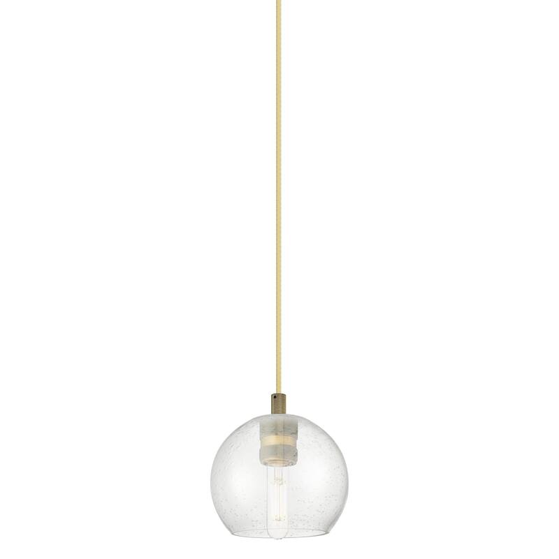 Innovations Lighting 434-1P-8-6 Crown Point Pendant Crown Point 6" - Brushed Brass / Seedy
