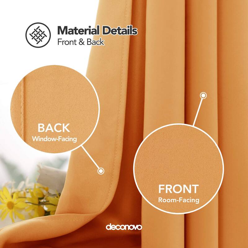 Deconovo Grommet 38 Width Curtain (2 Panel)