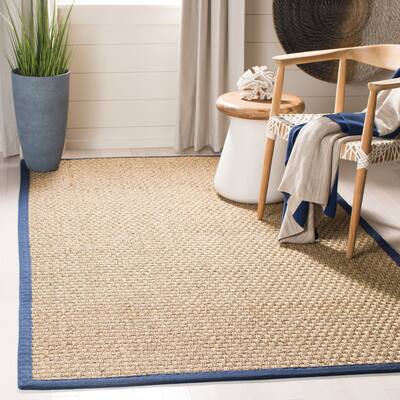SAFAVIEH Natural Fiber Marina Basketweave Seagrass Rug