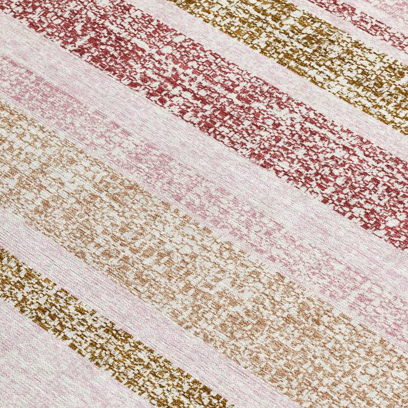 HomeRoots Striped Transitional Rectangle Outdoor Rug