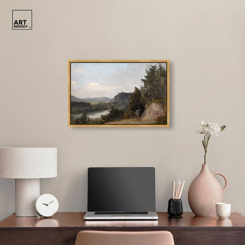 Hilltop Tower View I Canvas by Art Remedy
