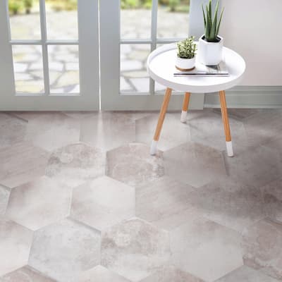 Merola Tile Americana Boston Hex Downtown 14-1/8" x 16-1/4" Porcelain Floor and Wall Tile