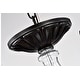 preview thumbnail 8 of 11, Antique Black 6-Light Wrought Iron Chandelier with Crystals Hanging