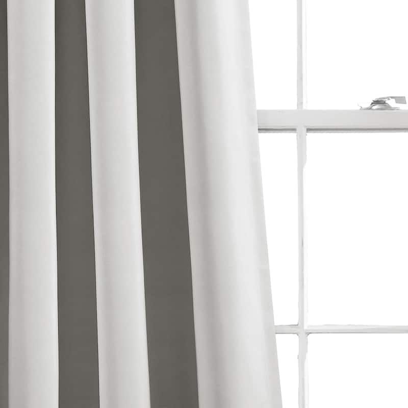 Lush Decor Insulated Rod Pocket Blackout Window Curtain Panel Pair