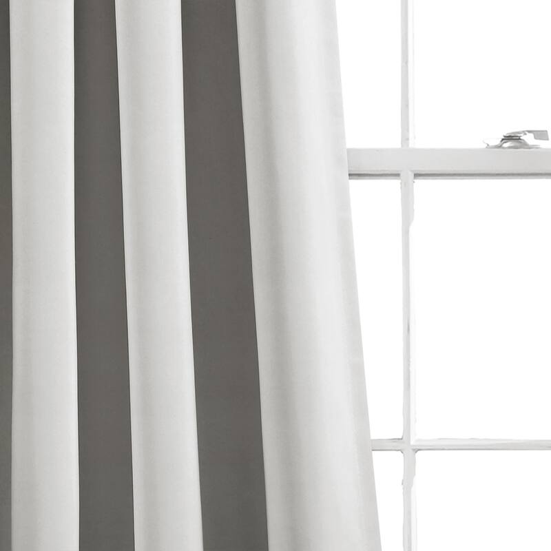 Lush Decor Insulated Rod Pocket Blackout Window Curtain Panel Pair