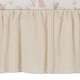 preview thumbnail 1 of 2, Lambs & Ivy Signature Creamy Ivory Cotton/Linen Baby Crib Skirt / Dust Ruffle