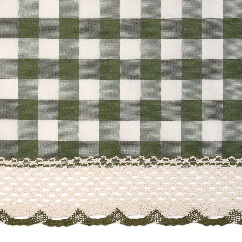 Achim Buffalo Check Blend Tier Curtain Panels (Set of 2) - 58x36