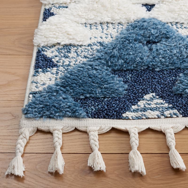 SAFAVIEH Moroccan Tassel Shag Kobi 2-inch Thick Rug
