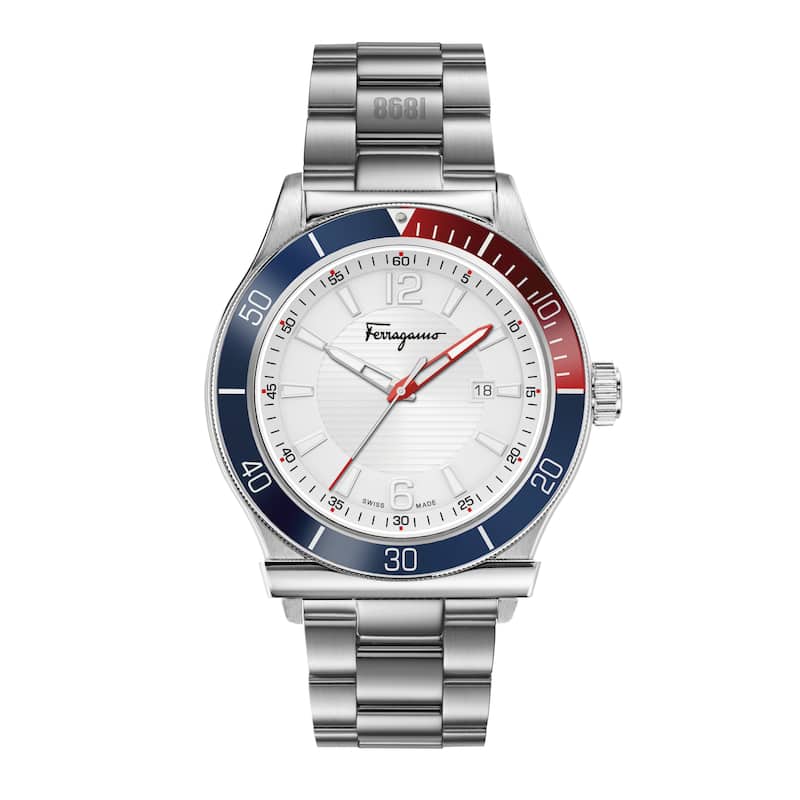 Ferragamo Men's Ferragamo 1898 Sport 44mm Quartz Watch SFYK00520 - Silver - N/A