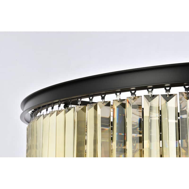 Royce Edge 33-Light Matte Black Chandelier