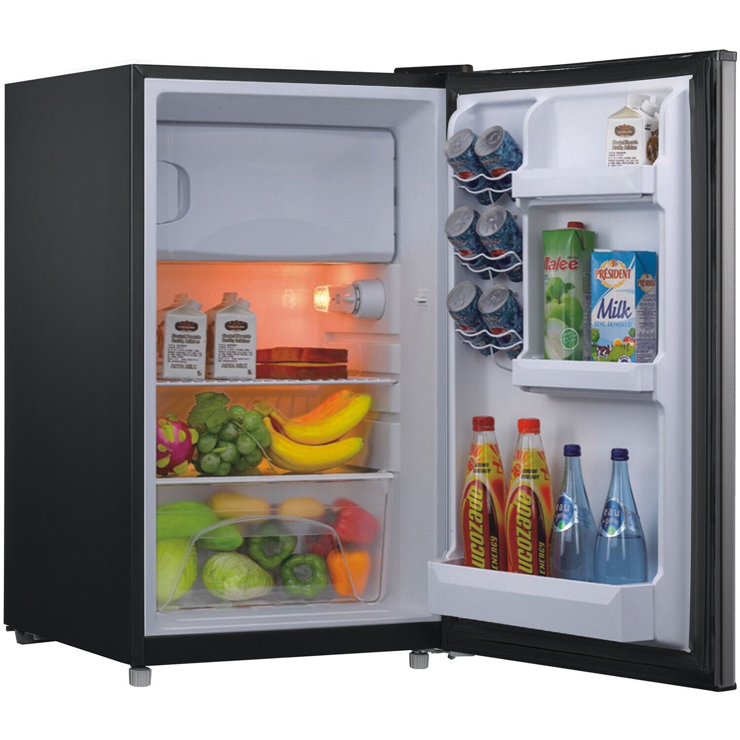 90L small home office single door compact refrigerator with