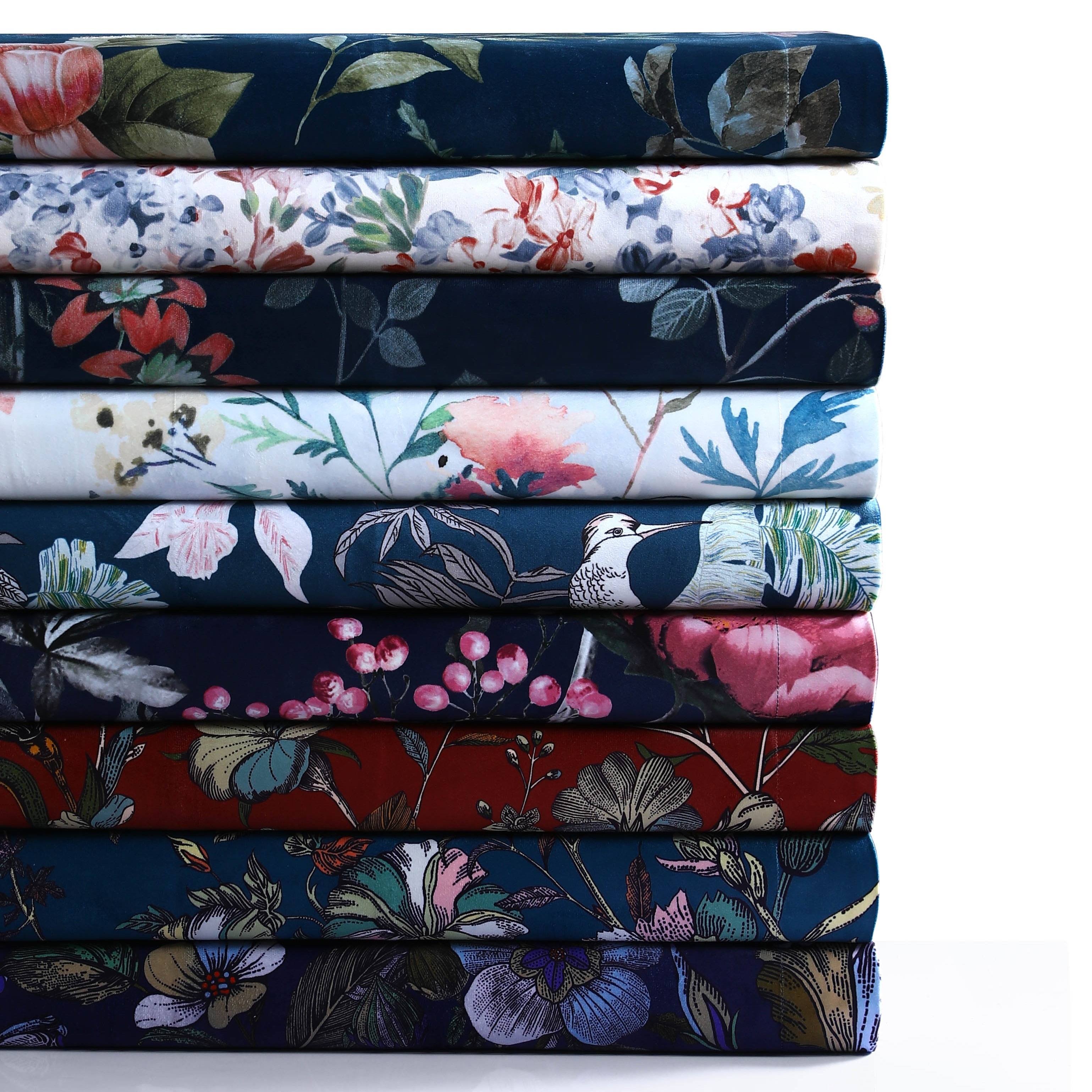 как выглядит Printed Velvet Oversized Duvet Cover Set фото