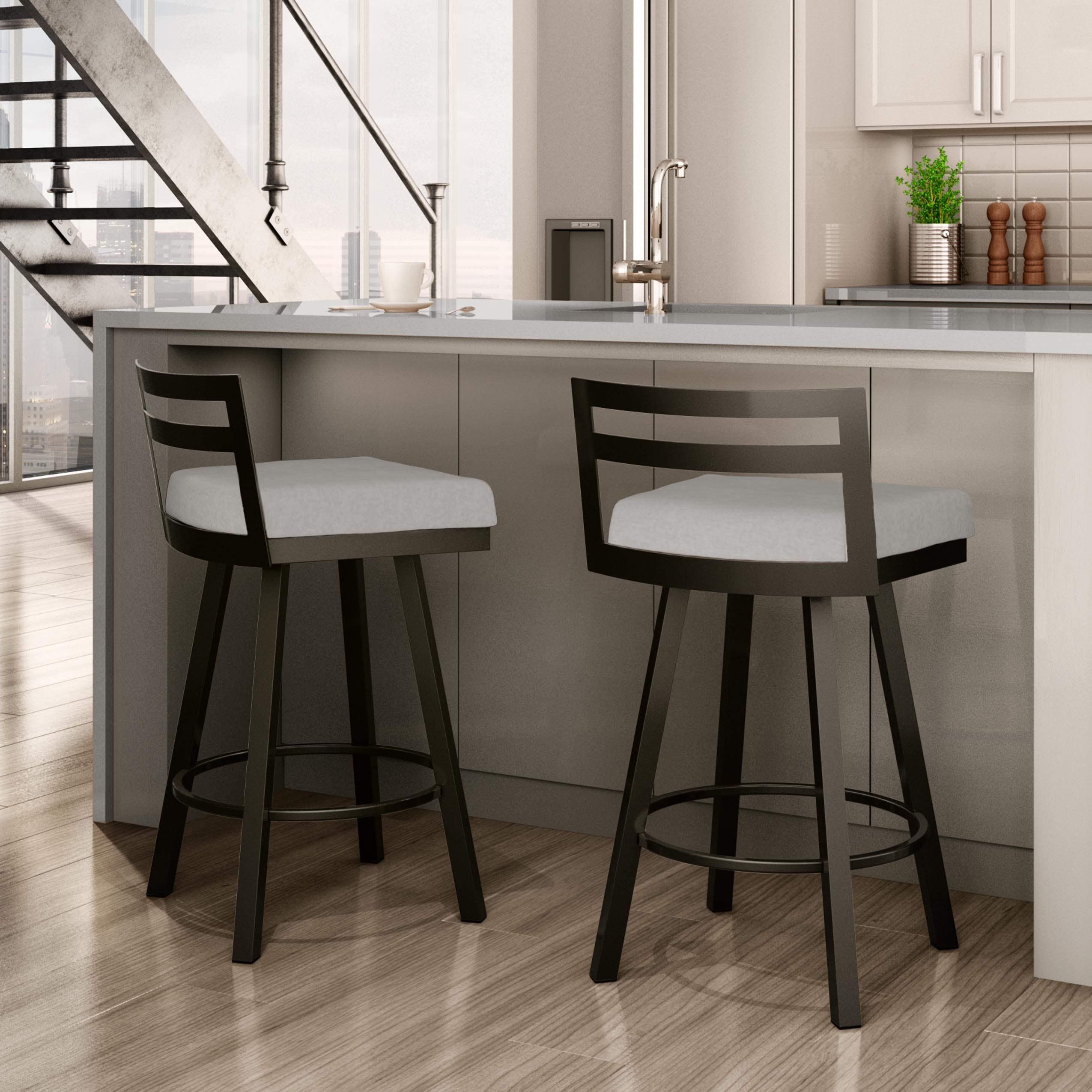 Amisco Derek Swivel Bar Stool Overstock 20254887