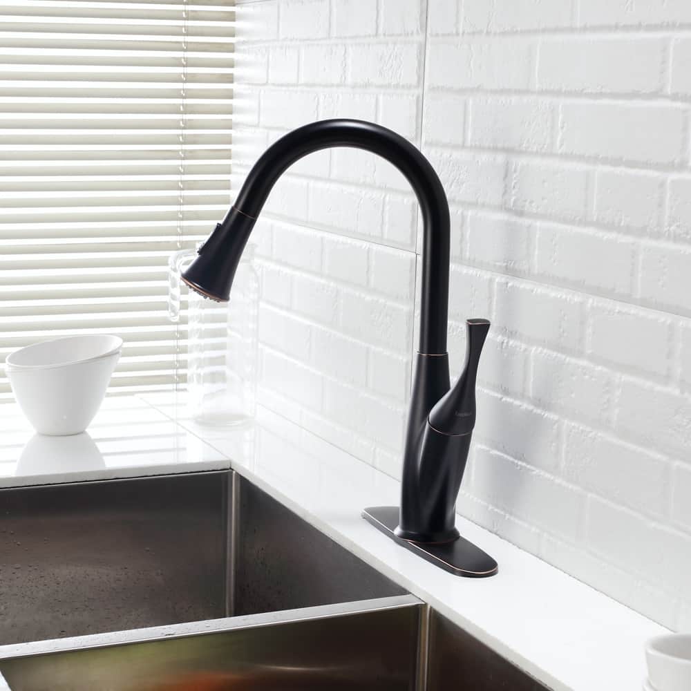Kitchen Faucet with Pull Out Spraye, Oil-Rubbed Bronze