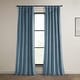 preview thumbnail 101 of 140, Exclusive Fabrics Heritage Plush Velvet Room Darkening Curtain (1 Panel) - Luxurious Single Drapery for Enhanced Room Darkening 50 X 120 - Denmark Blue