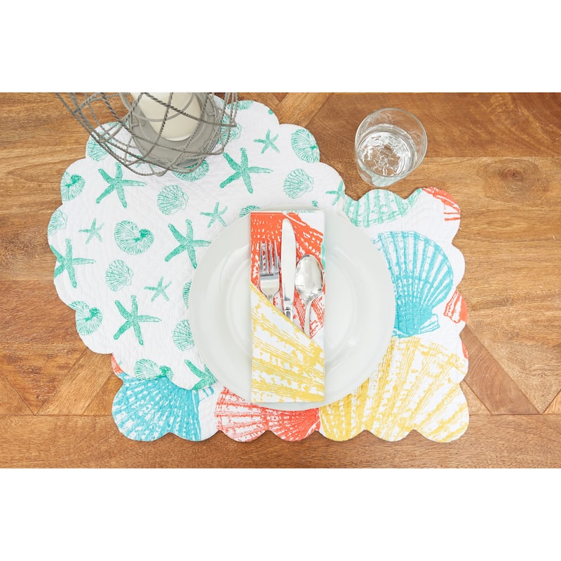 Captiva Island Cotton Reversible Napkin Set of 6 - Set of 6