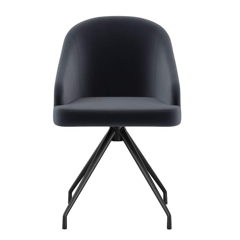 Martha Stewart Upholstered Stationary Swivel Home Office Chair