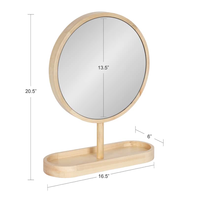 Kate and Laurel Travis Framed Tabletop Mirror - 17x21