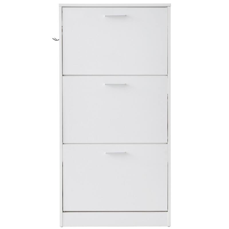 Shoe Cabinet with Flip Doors for Entryway Living Room Organization - 23.62 x 9.33 x 47.24 inch