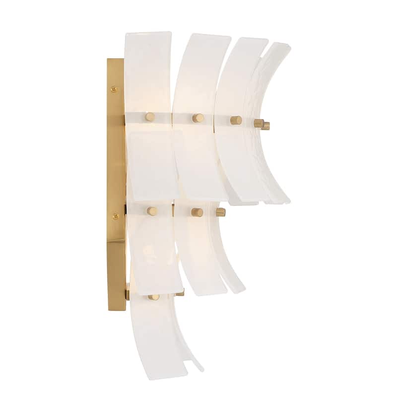 Crystorama Lighting Group ABI-2002-WH Abigail 3 Light 15" Tall Wall