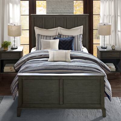 Madison Park Signature Farmhouse Blue Comforter Set