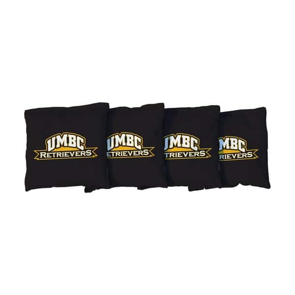 slide 2 of 3, Maryland Baltimore UMBC Retrievers Black Cornhole Bags All-Weather Resin Filled