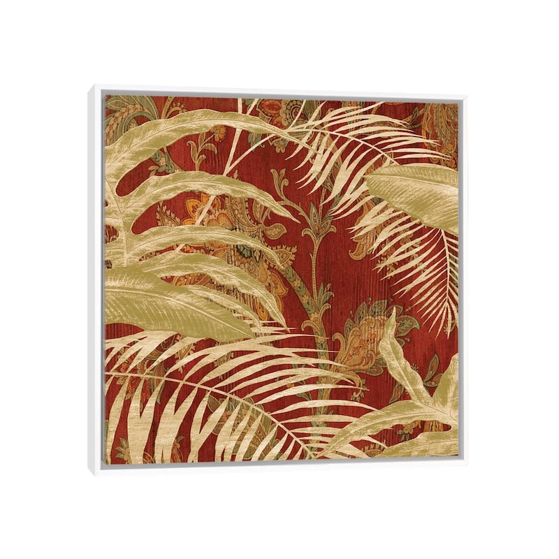 iCanvas "Tropical Garden II" by Chris Donovan Framed Canvas Print - White - 12x12