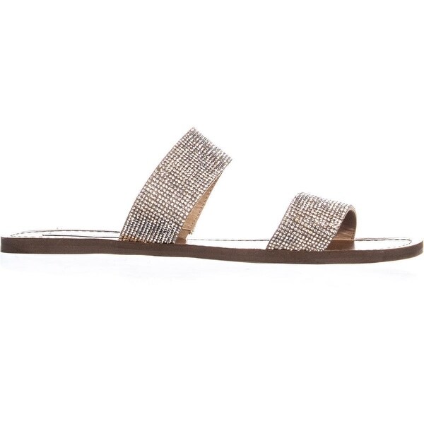 two strap rhinestone sandals