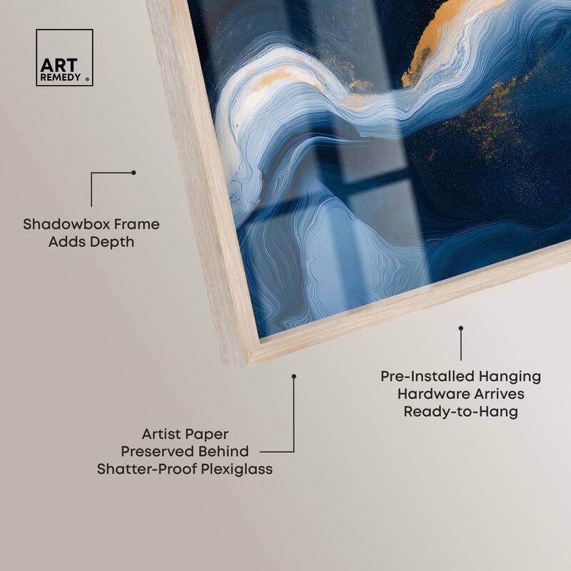 Blue Deep III Shadowbox by Art Remedy