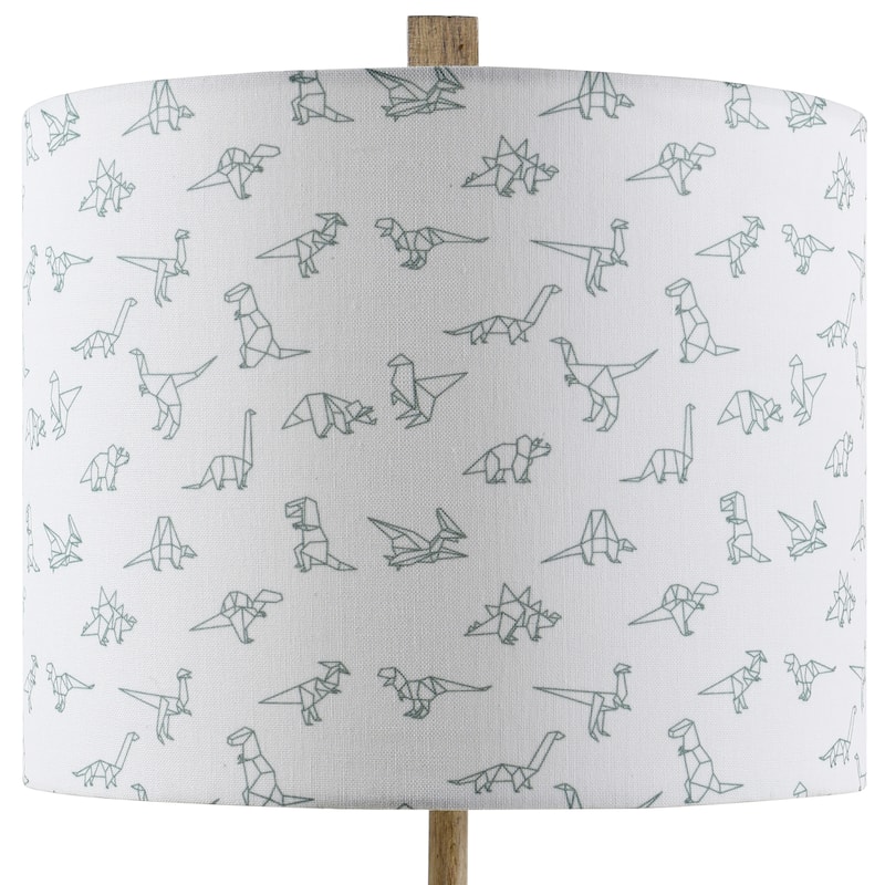 Taylor & Olive White Geometric Dinosaur Table Lamp