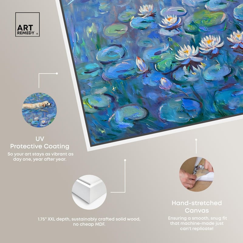 Lily Lagoon II Canvas by Modern Classic Art Remedy