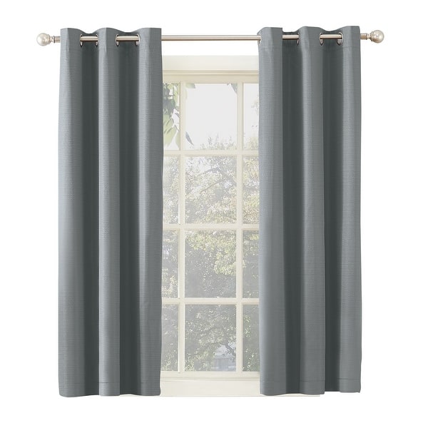 slide 1 of 1, Sun Zero Cooper Thermal Insulated Room Darkening Grommet Curtain Panel, Single Panel
