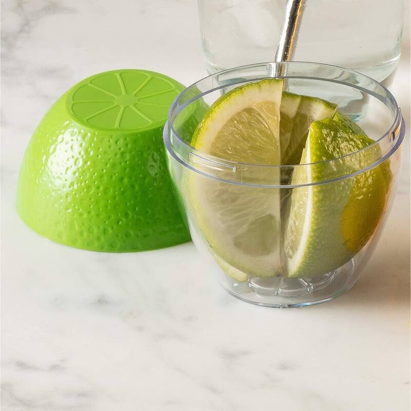 Hutzler Pro-Line Lemon & Lime Saver Keeper Storage Container Set - Keeps Fresh Longer