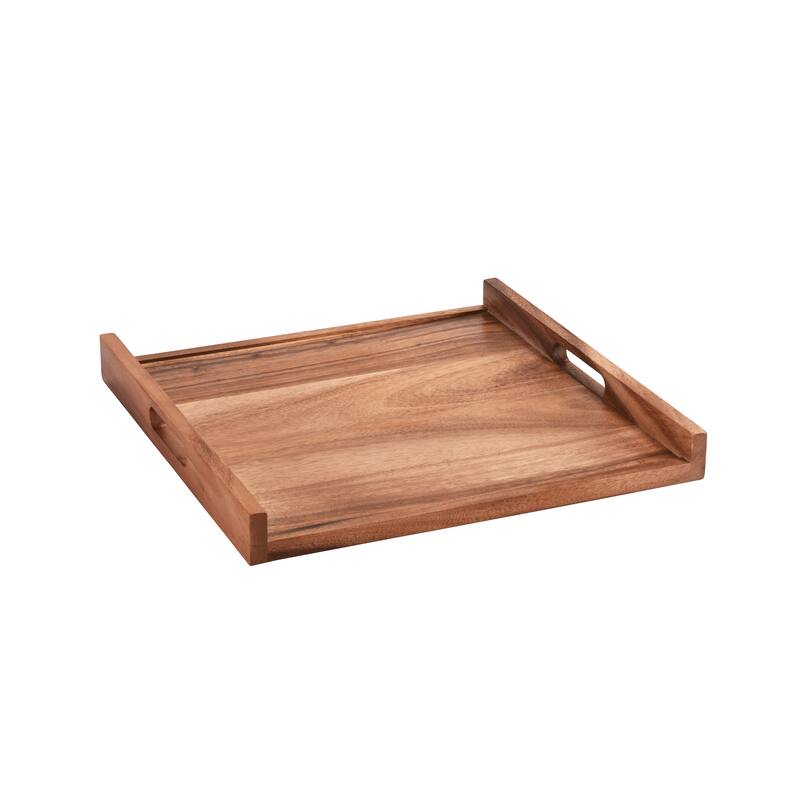 Serving Tray – Solid Bottom - Square - Brown