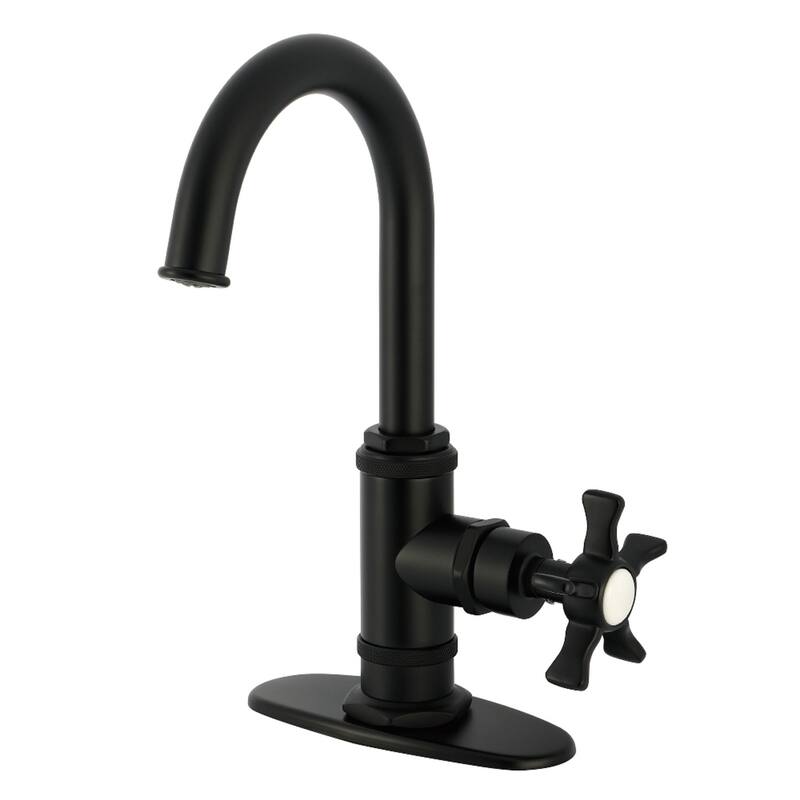 Kingston Brass Hamilton One-Handle 1-Hole Deck Mount Bar Faucet - Matte Black