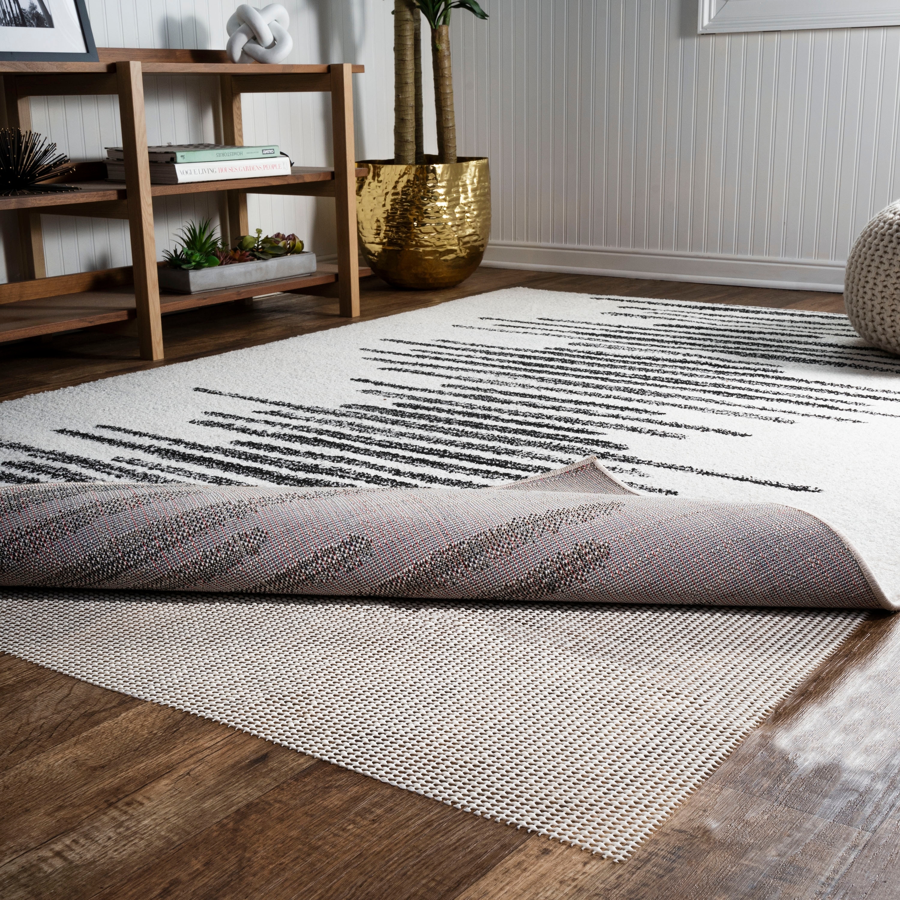 Jonathan Y Ultra Stop Non-Slip Rug Pad in White-image