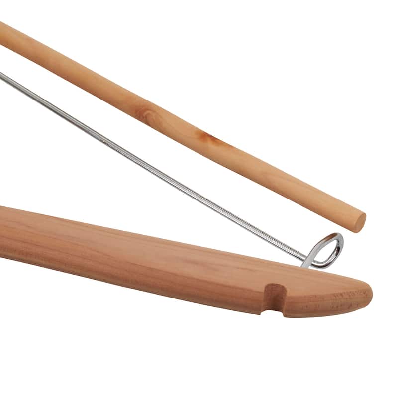 Household Essentials Cedar Fresh Cedar Coat Hangers, 4-Pack