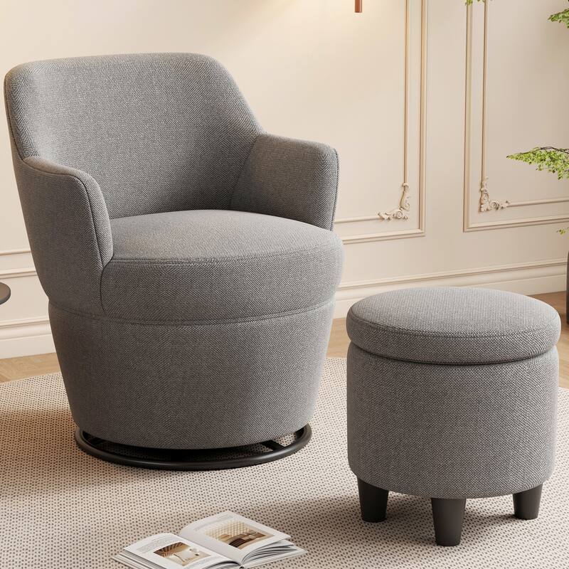 360-degree Swivel Accent Armchair
