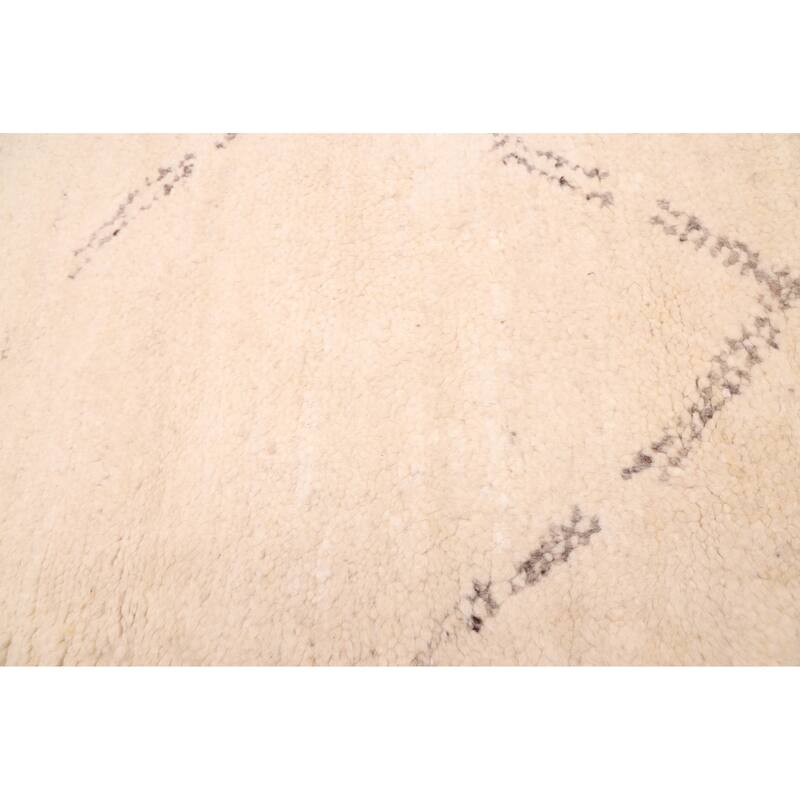 ECARPETGALLERY Hand-knotted Looma Cream Wool Rug - 8'3 x 9'9