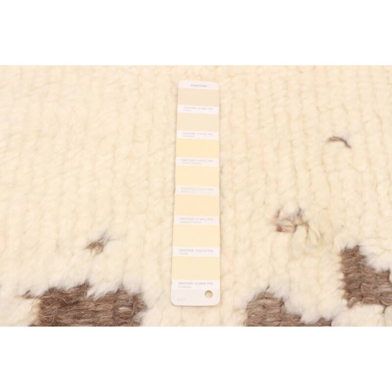 ECARPETGALLERY Hand-knotted Tangier Cream Silk, Wool Rug - 8'1 x 9'11