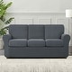preview thumbnail 109 of 149, Subrtex 9-Piece Stretch Sofa Slipcover Sets with 4 Backrest Cushion Covers and 4 Seat Cushion Covers Sofa - Gray